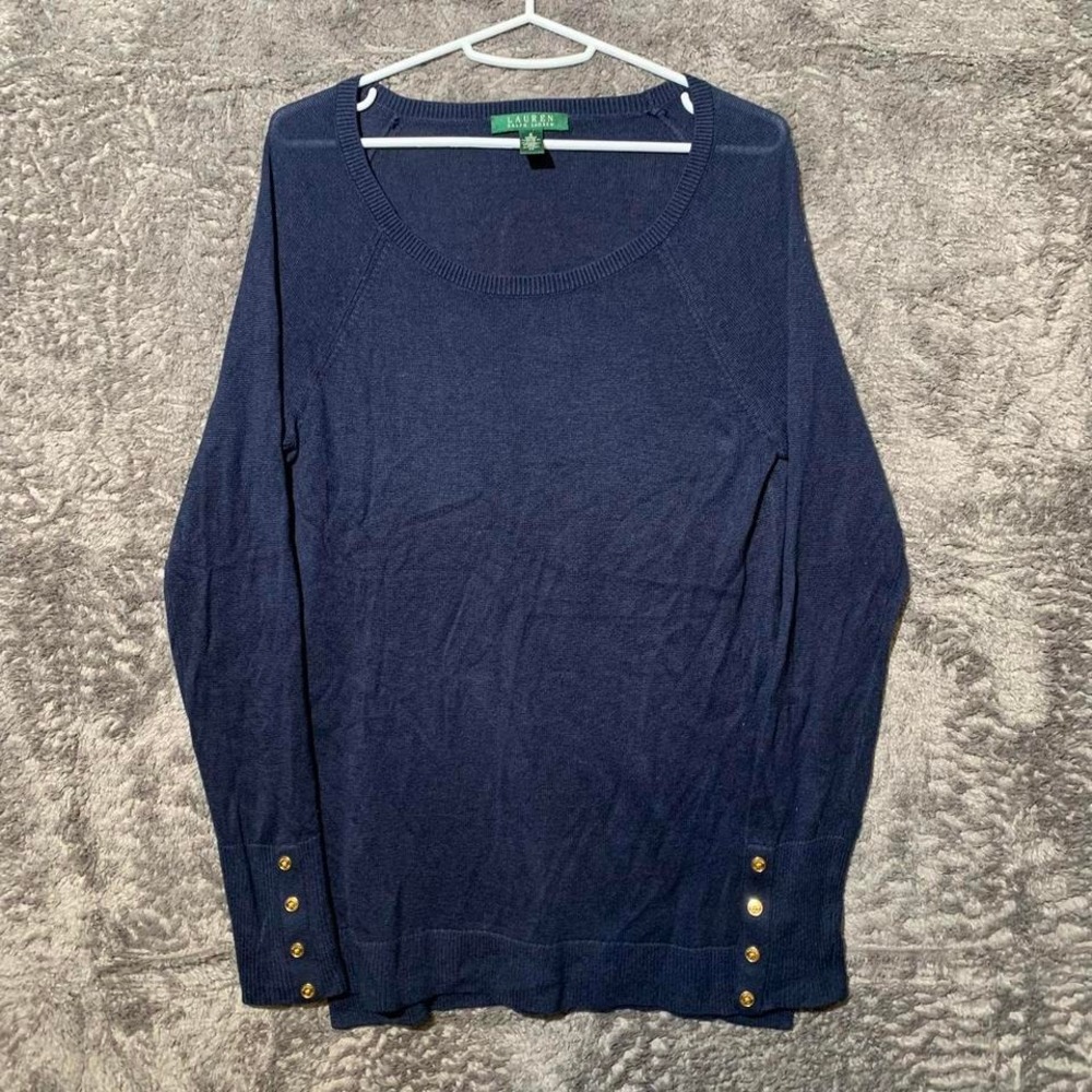 Lauren Ralph Lauren Women's Top Navy Blue